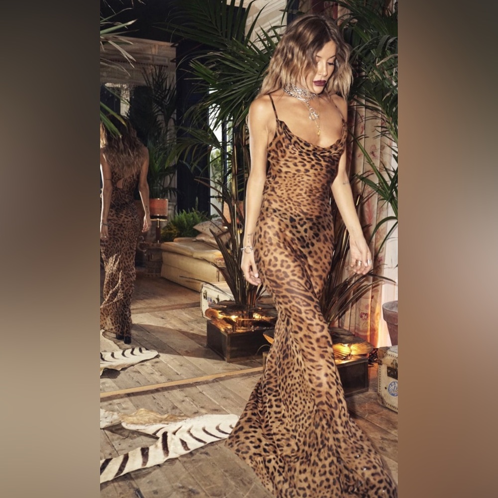 Rat and Boa sheer leopard dress